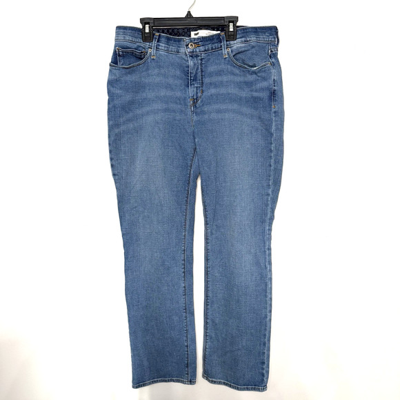 Levi’s Womens Size 12 525 Perfect Waist Straight Leg Jeans Blue Denim 31x30 - Picture 1 of 5